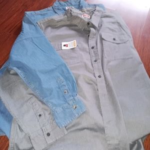 2 Wranglers long sleeve shirts